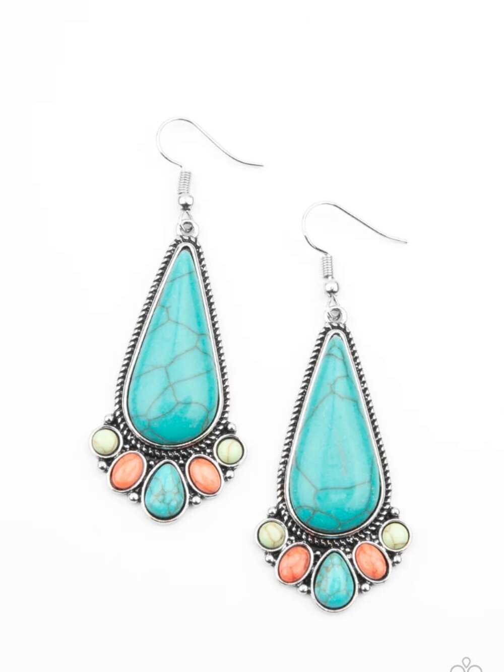 Paparazzi Jewelry Accessories - Rural Recluse - Multi Earrings - Vintage - Picture 2 of 4